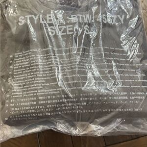 Zenana Crewneck pullover. New in packaging. Stonewashed Grey.